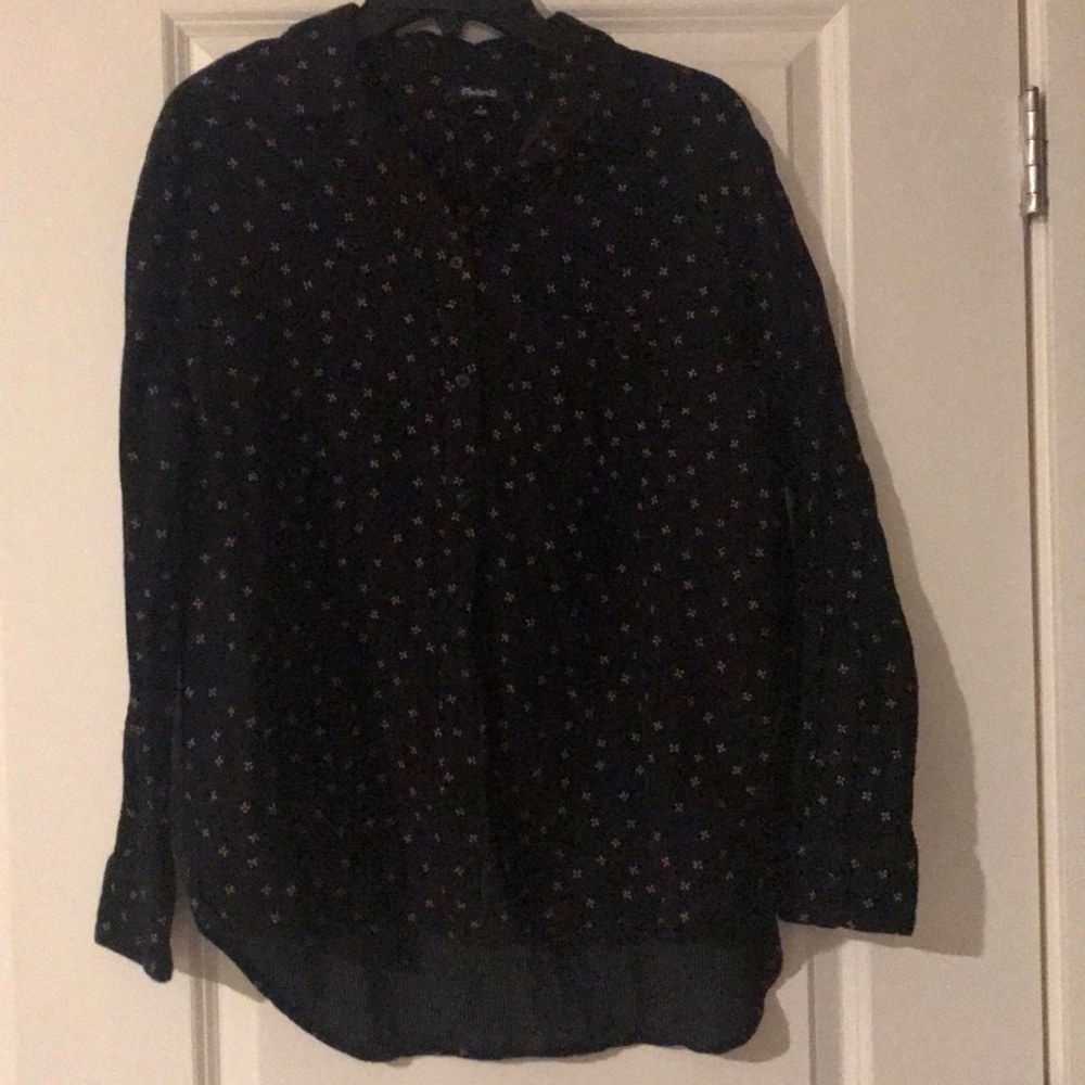 Madewell black button up